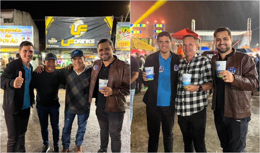 Pré-candidatos Neto Coelho e Carlos Muniz participam da primeira noite do São Pedro do BTN em Paulo Afonso