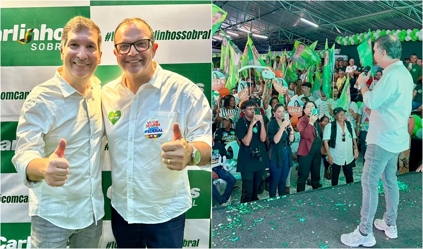 “As pessoas vieram numa quantidade surpreendente e voluntária”, avalia Adonel Jr sobre ato político de Carlinhos Sobral