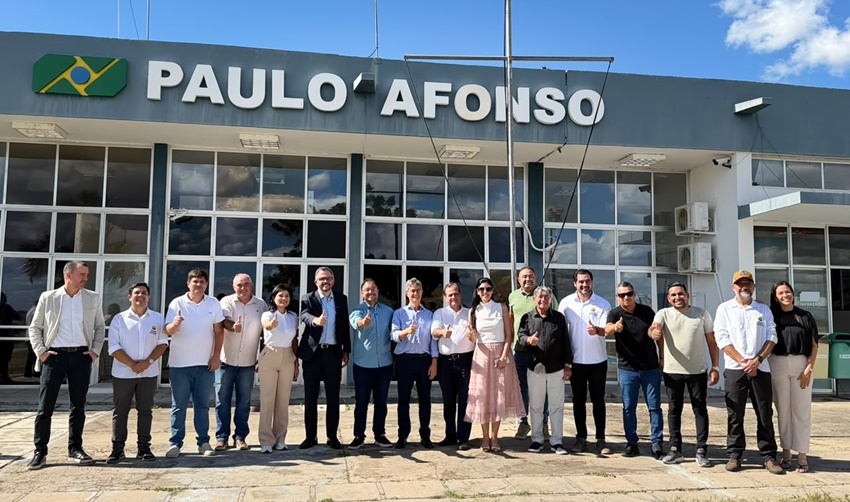 Ministro Tomé Franca reafirma ao lado do prefeito Mário Galinho investimentos no Aeroporto de Paulo Afonso